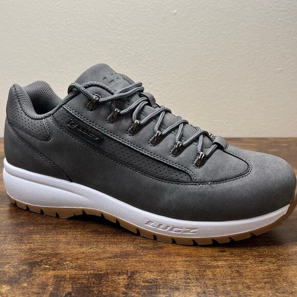 Lugz Express Sneakers 10.5 Men Gray Casual Leisure Lace Up Comfort NEW Lifestyle - Picture 1 of 12